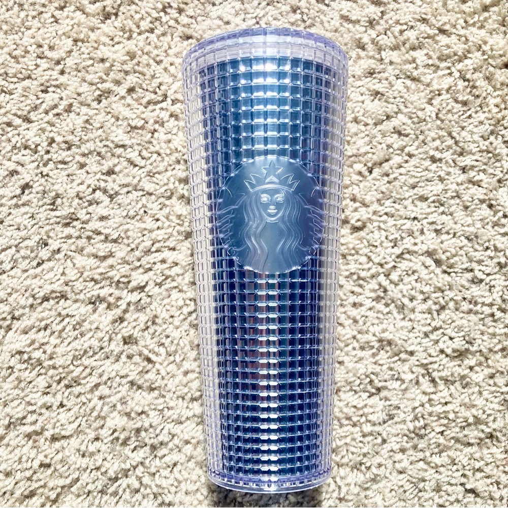 Starbucks Silver Disco Grid Holiday Christmas 2020 Cold Cup Tumbler 24 oz